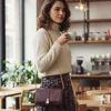 CH Autumn/Winter Fashion Shoulder Bag Solid Color Large Font Printed High Quality PU Material Explosive Women's Crossbody Bag