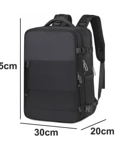 35L Large Capacity Travel Backpack Oxford Shoe Pouch Travel Luggage Bagpack with USB Charging Port Waterproof Carry On Backpack - Image 6