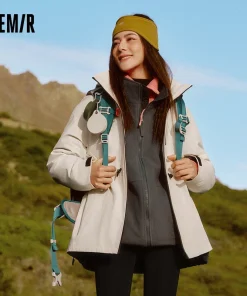 Semir Down Jacket Women 2025 New Two-Piece Three-in-One Outdoor Travel Daily Waterproof Oil-proof Stain-proof Woman winter coat - Image 3