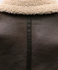 RARF 2024 New Woman's Fashion Thick Warm Faux Shearling Jacket Coat Vintage Long Sleeve Belt Hem Female Outerw - Image 5