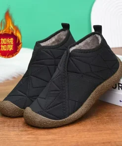 2024 Winter Hot selling Women's Shoes, Comfortable and Warm Women's Snow Boots with Thick Velvet on One Step