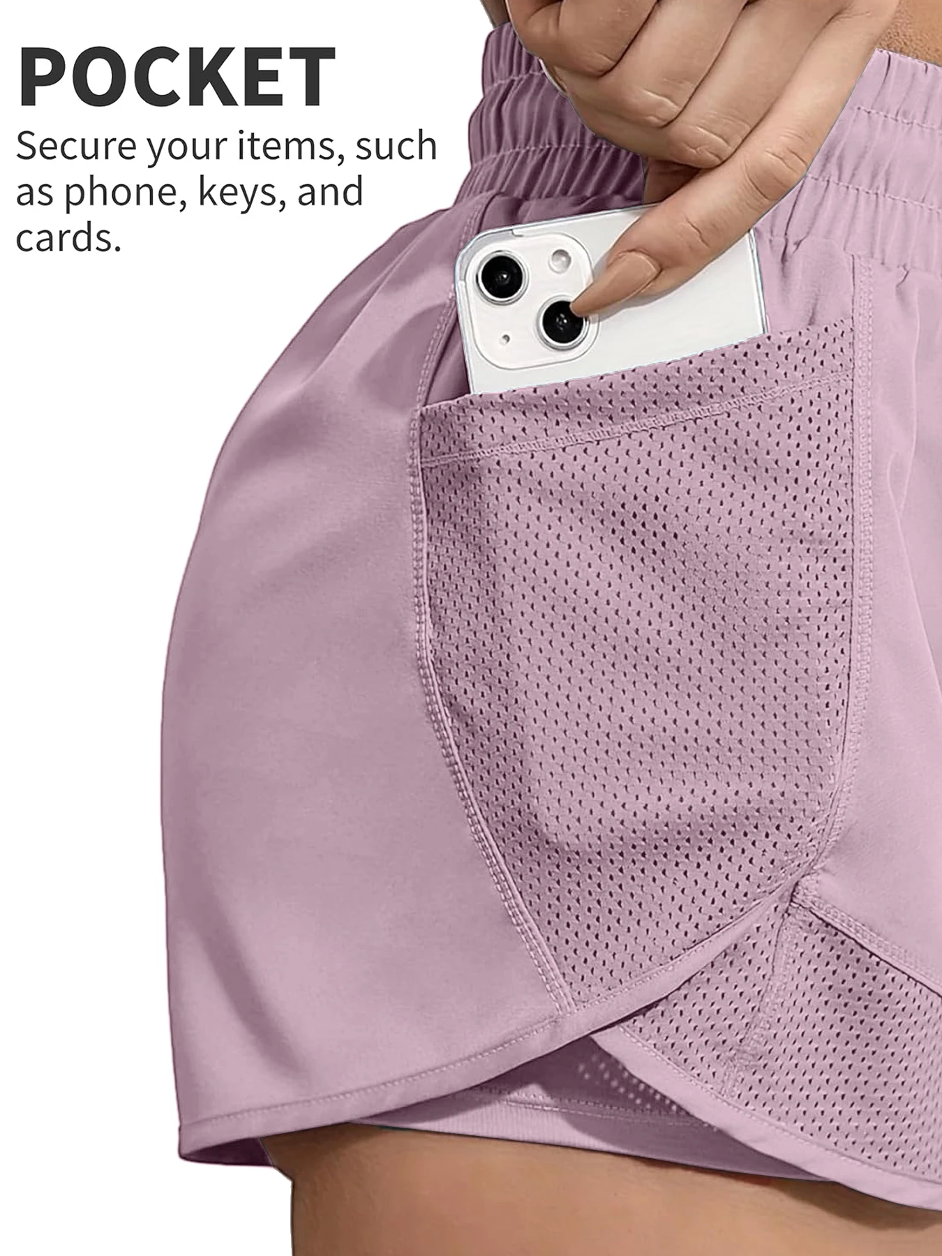 Gym training, running, high waist, breathable exercise, elastic fitness, daily wear of yoga shorts