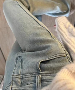 Korean Style High Waist Flared Jeans for Women American Retro Plus Velvet Thick 2025 Autumn Winter New Slim Horse Hoof Pants - Image 4