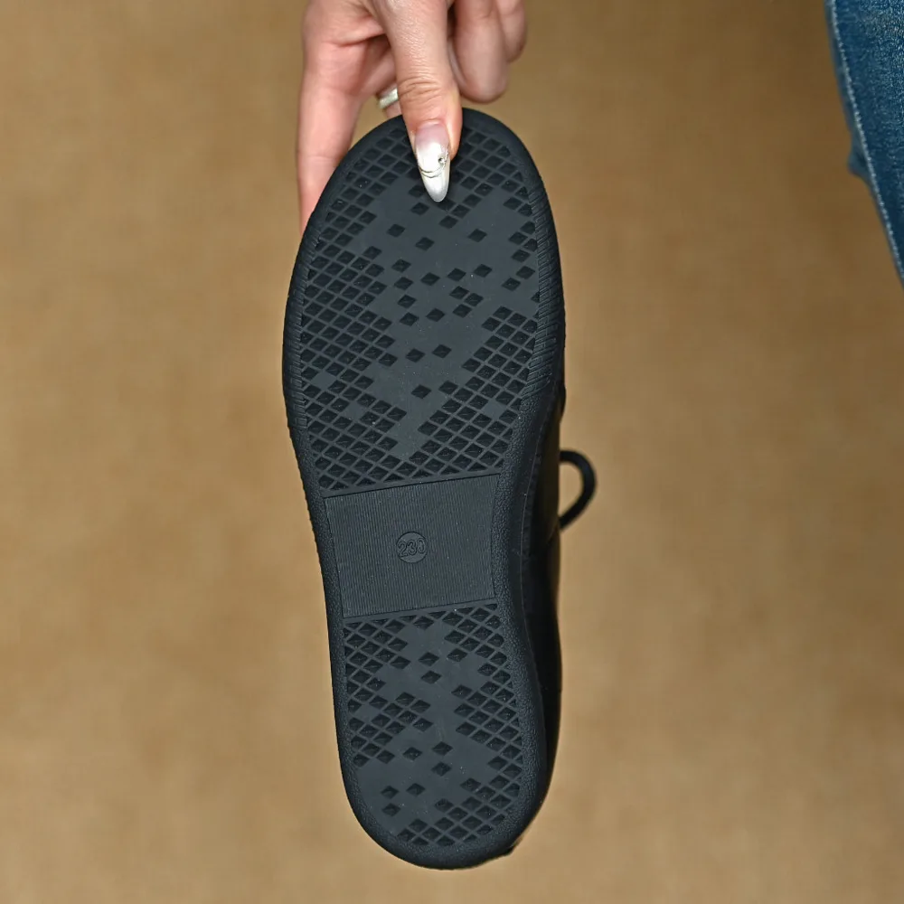 Genuine leather German training shoes Woman flats suede Retro For Women's sneakers Luxury High quality - Image 5