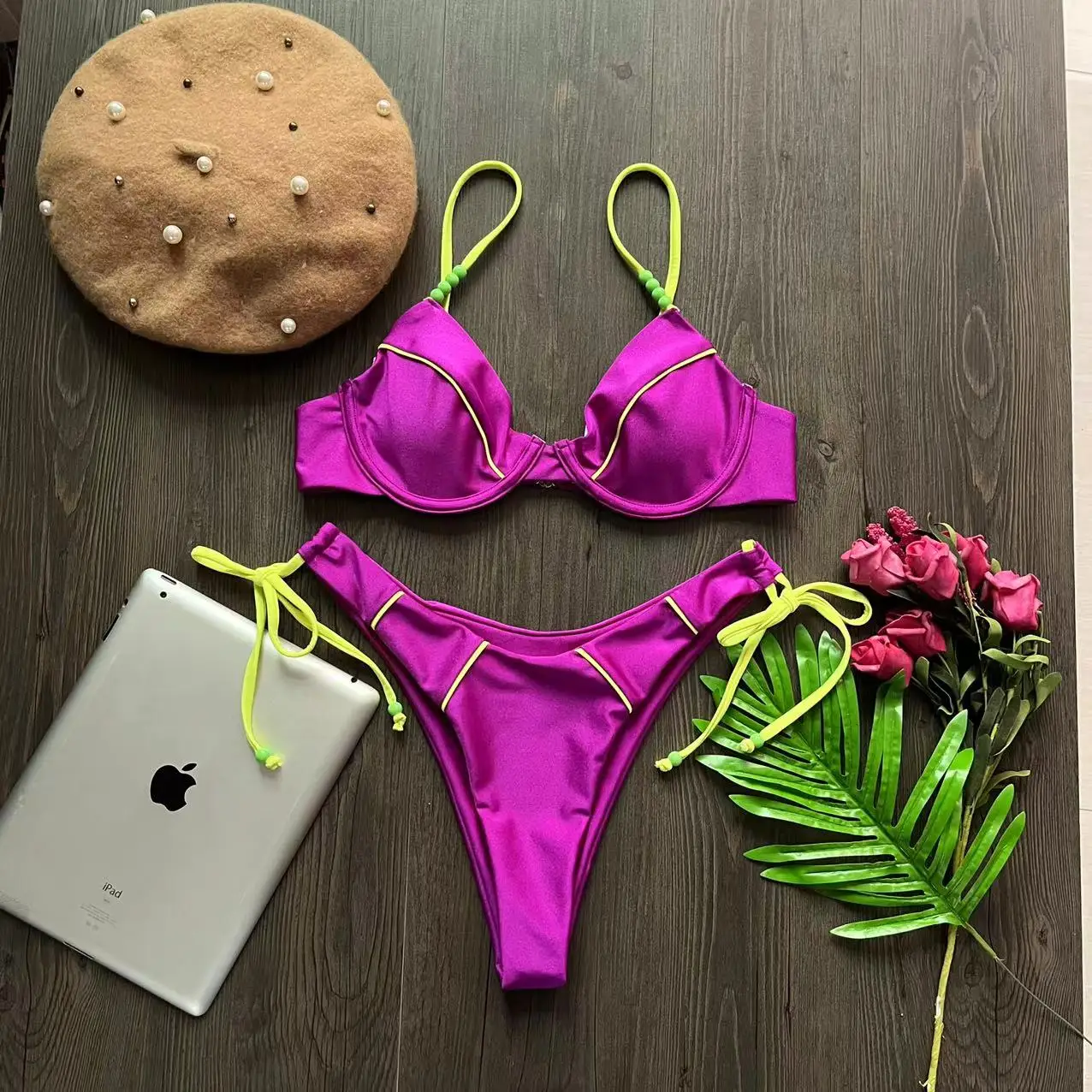 RUOTONGSEPT New Sexy Push up Bikini Set Swimsuit Women's low-waist Swimwear For Female Two Piece Beachwear 2023 Bathing Suit - Image 5