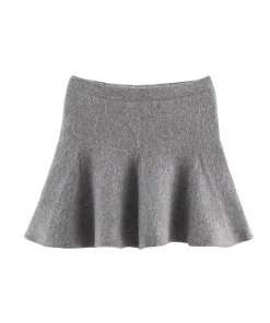 TFMLN Women's Knitted Mini Skirt Set Long Sleeve Loose Bomber Jacket Top A-Line Short Skirt Autumn Winter New Elegant Suit - Image 5