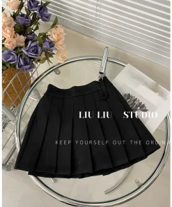Korean children's suit skirt J skirt girls' mid size children's stylish half skirt 2025 spring and autumn winter fashion - Image 3