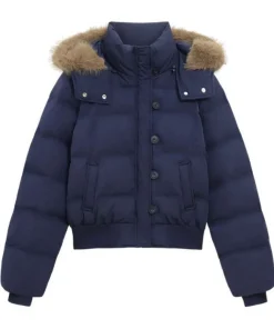 Large Fur Collar Hooded Cotton Jacket for Women, Thickened and Warm Parka, Short Puffer Jacket - Image 6