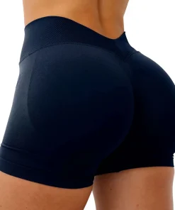 Gym Shorts Woman Seamless Yoga Shorts Fitness Training Yoga Clothing Butt Lifting Workout Short Leggings V Waist Sports Shorts - Image 4
