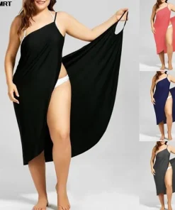 Women's Dress Strap Beach Skirt Veil Covered Warp Paleo Backless Crossover Swimsuit Women's 2K Tank Top Women Clothing