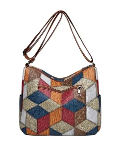 Women's Elegant Vintage Crossbody Bag Trendy HandBag Fashion Multi-pockets Shoulder Bag All-match Retro Crossbody Bag for Daily - Image 4