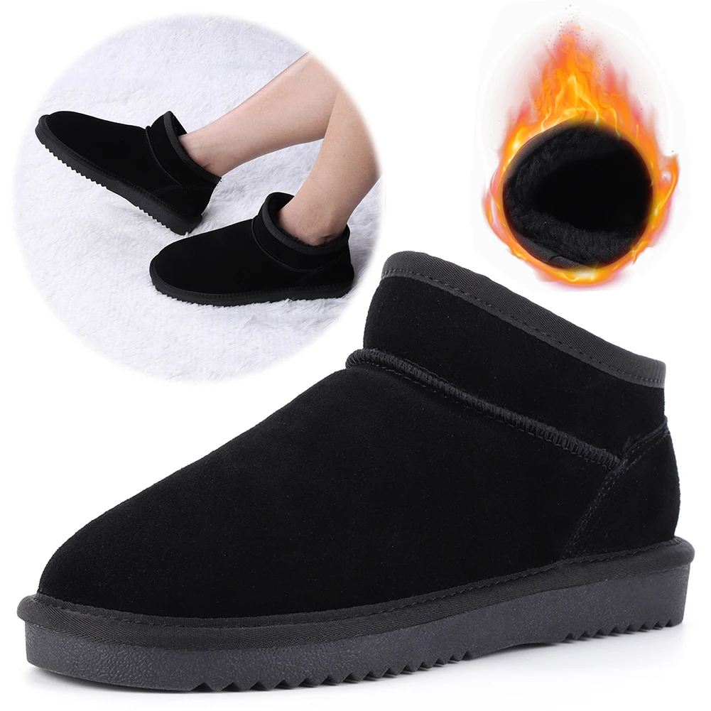 Newest Women Winter Snow Boots Slip On Short Boots Water Resistant Comfort Ankle Boots Faux Fur Lining Boots Thermal Plush Boots - Image 4