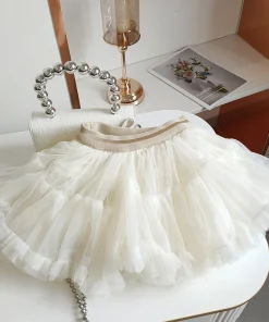 Girls Tutu Skirt 2-9 Years, Kids Mesh Skirt, Children's Tulle Dress, Fluffy Layered Skirt, Princess Net Skirt for Toddler & Girl - Image 6