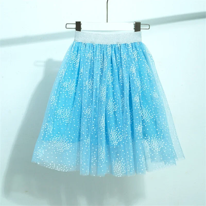 Lawadka Kids Skirts For Girls Glitter Dance Ballet Tutu Kids Clothing Cotton Lace Fashion Sequin Skirts Party Clothes 3-12Years - Image 3