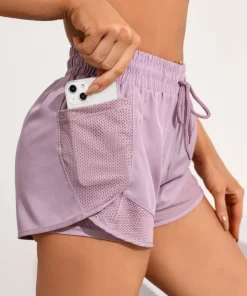 Gym training, running, high waist, breathable exercise, elastic fitness, daily wear of yoga shorts - Image 3
