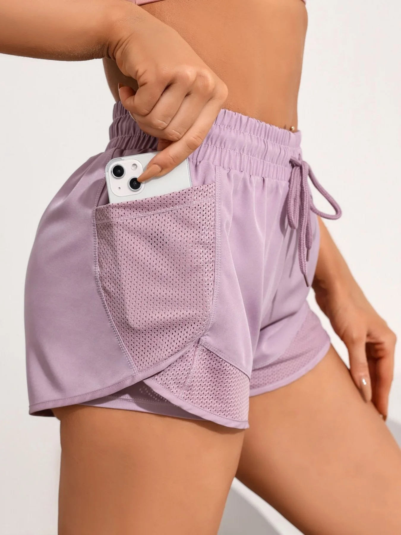 Gym training, running, high waist, breathable exercise, elastic fitness, daily wear of yoga shorts - Image 3