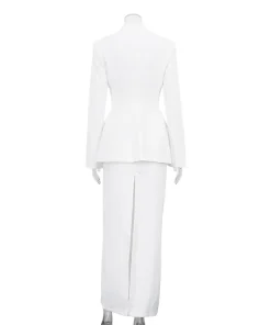 Two Piece Skirt Set Work Office New Lapel Long Sleeved Blazer+ Hip Hugging Skirt Two-piece Set Temperament Women's Clothing - Image 6