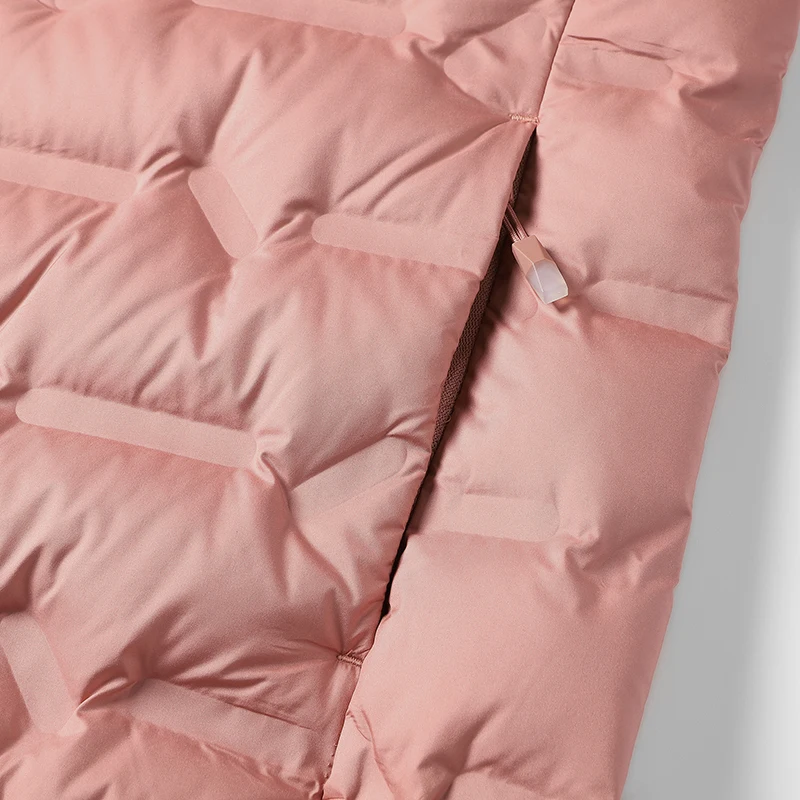 JNLN Winter Warm Down Jacket Women Hiking Camping Climbing Trekking Graphene Lining Coat Duck Down Lightweight Padding Jackets - Image 3