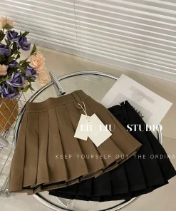 Korean children's suit skirt J skirt girls' mid size children's stylish half skirt 2025 spring and autumn winter fashion - Image 5