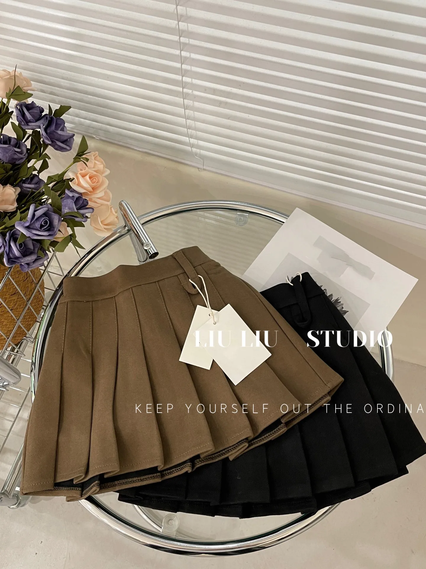 Korean children's suit skirt J skirt girls' mid size children's stylish half skirt 2025 spring and autumn winter fashion - Image 5