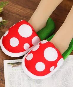 Monokuma Plush Slippers Game Anime Danganronpa Black White Women Stuffed Animal Home Cosplay Props Shoes Gift for Kids Children - Image 3