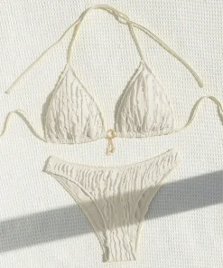 Sexy Bikinis Sets Two-piece Women's Swimsuit Ruffled Halter Neck Bikini 2025 Female Swimwear for Woman Beach Wear Bathing Suit - Image 4