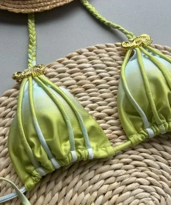 New bikini sexy tie dye split style swimwear for woman accessories swimsuit - Image 6