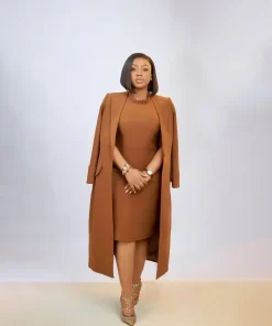 BWQ Women's Set Full Sleeve Long Blazer Coat+ Long Dress Suit Winter Streetwear Two 2 Piece Set Africa OL Work Outfits - Image 6