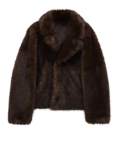 2025 Autumn New Women's Casual Lapel Long Sleeve Fashion Button-Down Reversible Faux Fur Effect Jacket - Image 6