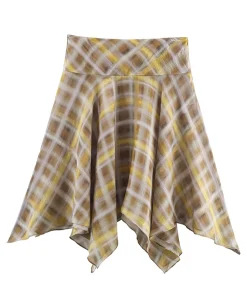 Chic Fashion Plaid Midi Skirts Two Piece Sets For Women 2025 New Scarf Collar Cape Tops Women's Suits Elegant Woman Outfits ﻿ - Image 6