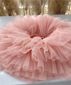 Alternative view of Little Girls Tutu Skirts Black Fluffy Toddler Tulle Princess Ball Gown Pettiskirt Ballet Dance Kids Party/birthday Skirt 1-7T
