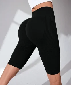 Cellulite 3D Biker Shorts, High Waisted Butt Lifting Tummy Training Control, 8" Anti Cellulite workout shorts for Gym