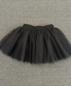 Children's Dance Skirt Soft Yarn Ballet Skirt White Tutu Four-Layer Performance Skirt Female - Image 3