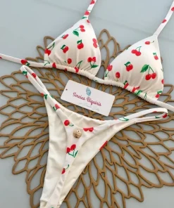 Print Sexy Bikini Sets Halter Lace-up Tops Thongs Beach Style Bathing Suit Y2k Swimsuits Women Beachwear Купальник Женский 2025 - Image 6